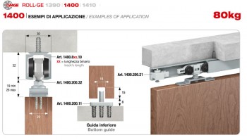 CCJH 6.6FT/203 cm Binario per porta scorrevole Staffa per montaggio a  soffitto Kit binario per porta scorrevole Sistema per porte con rulli e  gancio per binario a forma di Y per Porta